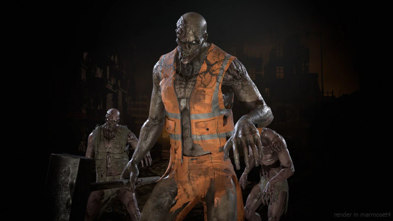 Urban zombie1 3D Model .c4d .max .obj .3ds .fbx .stl .blend 