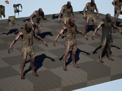 Urban zombie1 3D Model
