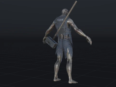 Urban zombie1 3D Model