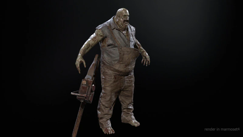UrbanZombie2 3D Model .c4d .max .obj .3ds .fbx .stl .blend 