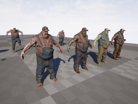 UrbanZombie2 3D 模型
