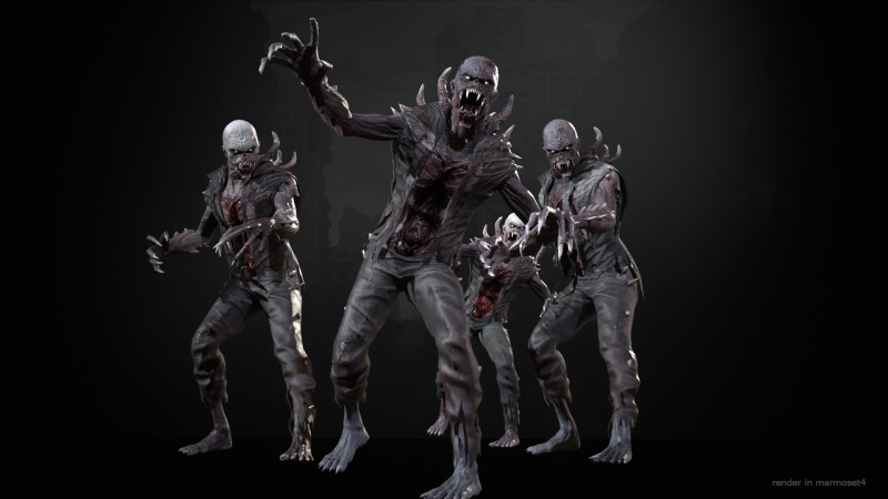 SuperZombie1 3D Model .c4d .max .obj .3ds .fbx .stl .blend 