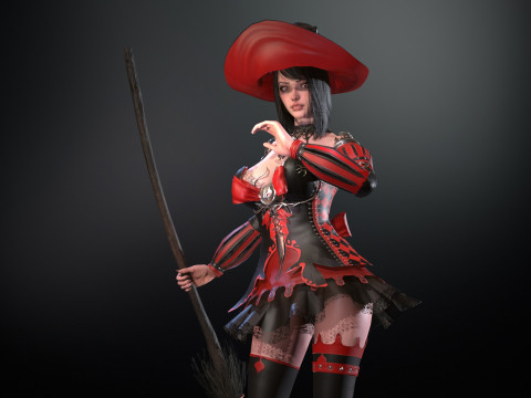 Witch1 3D Model