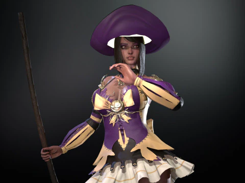 Witch1 3D Model