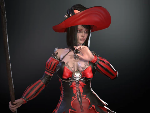 Witch1 3D Model