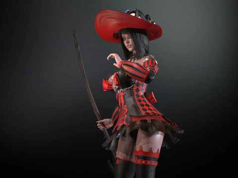 Witch1 3D Model