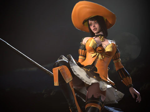 Witch1 3D Model