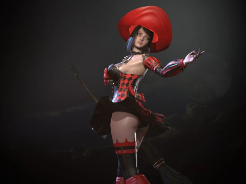Witch1 3D Model