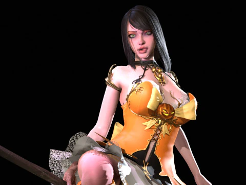 Witch1 3D Model