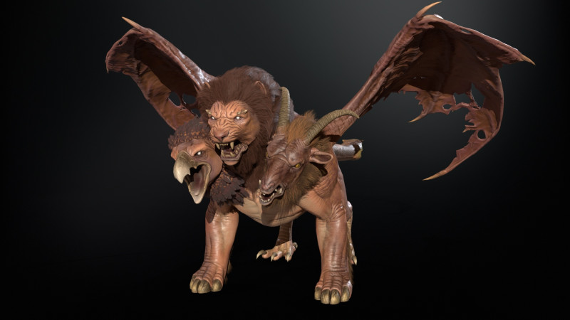 Himera 3D Model .c4d .max .obj .3ds .fbx .stl .blend 