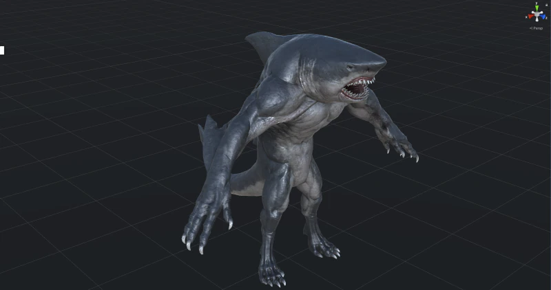 SharkMutant 3D Model .c4d .max .obj .3ds .fbx .stl .blend 