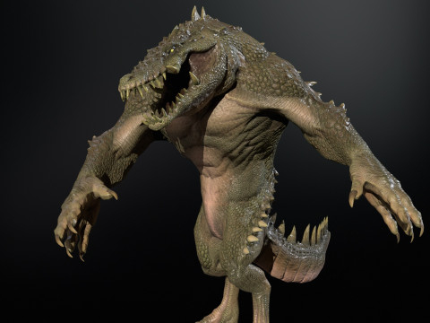 Croc 3D Model