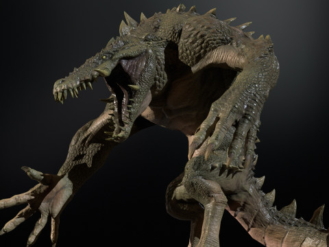 Croc 3D Model