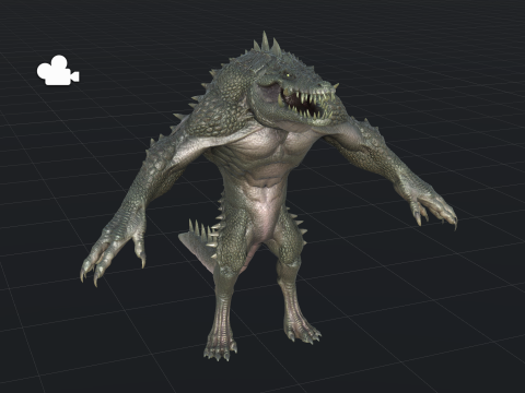 Croc 3D Model