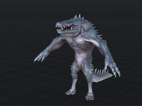Croc 3D Model