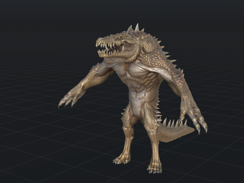 Croc 3D Model