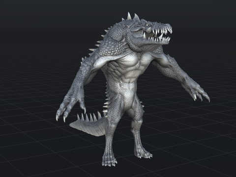 Croc 3D Model