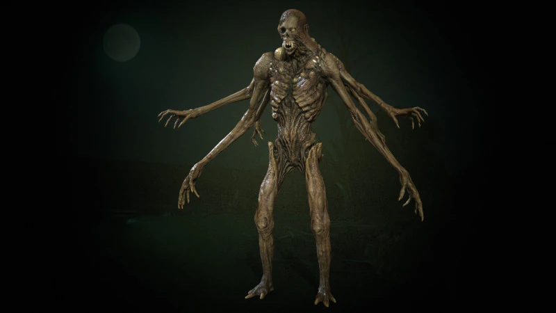 Некромутант5 3D Модель .c4d .max .obj .3ds .fbx .stl .blend 