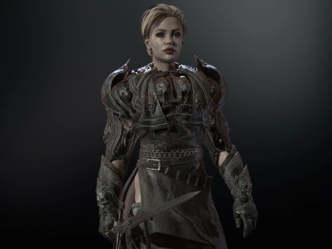 Ş&ouml;valyeKız2 3D Model