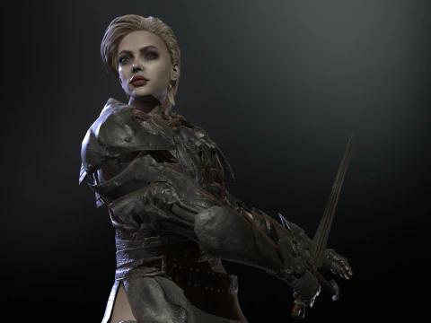 KnightGirl2 3D Model