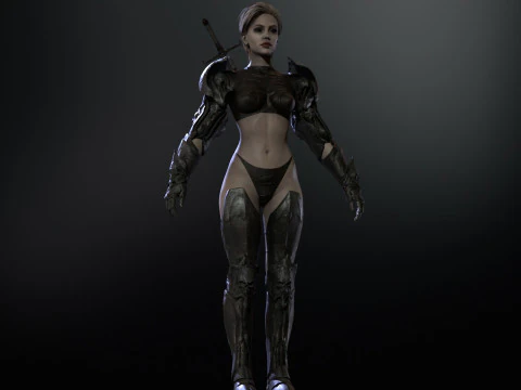 KnightGirl2 3D Model