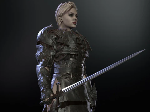 KnightGirl2 3D Model