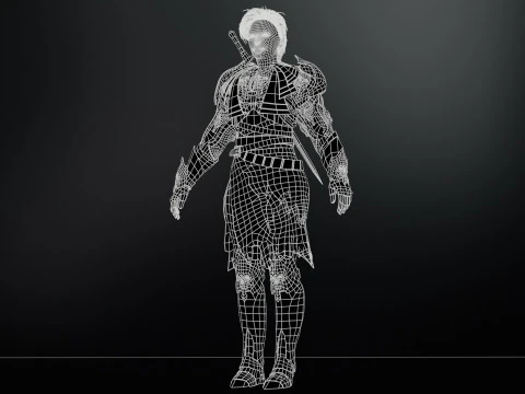 KnightGirl2 3D Model