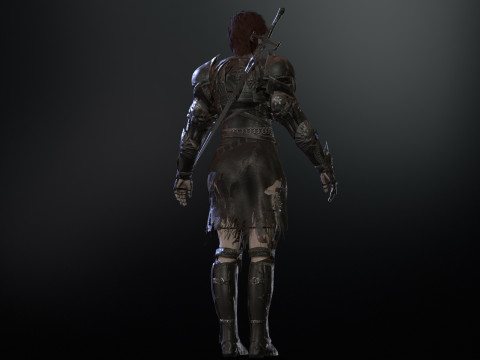 KnightGirl2 Model 3D