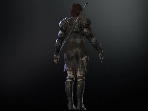 KnightGirl2 3D Model