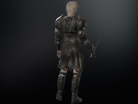 KnightGirl2 Model 3D