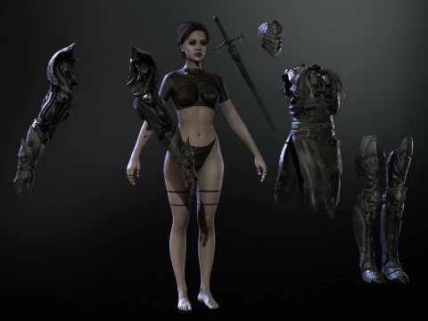 KnightGirl2 3D Model