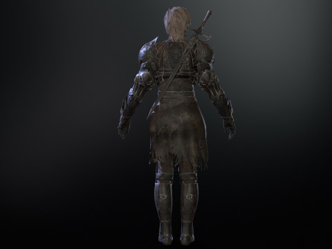 KnightGirl2 Model 3D
