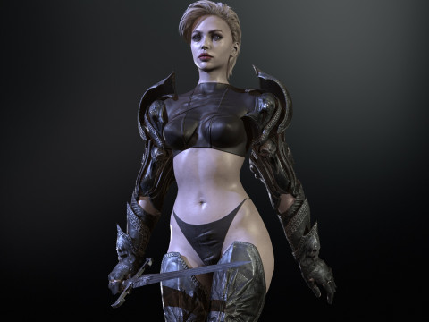 KnightGirl2 Model 3D