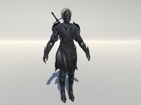 KnightGirl2 Model 3D