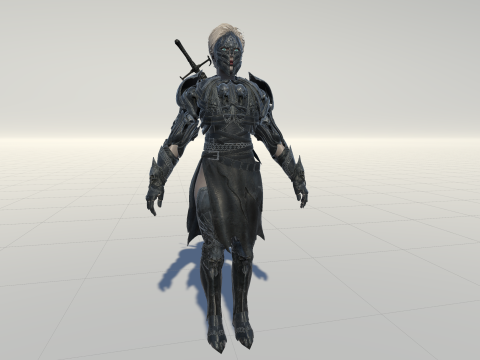KnightGirl2 Model 3D