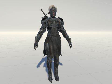 KnightGirl2 Model 3D