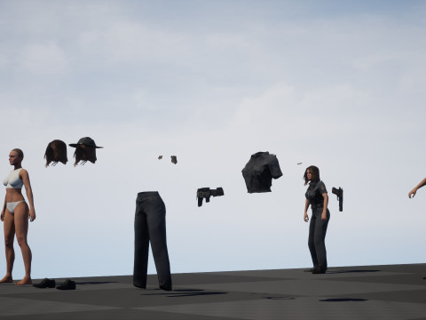 Police Woman Model 3D