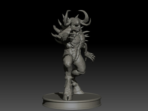 DemonBoss5 High Poly for 3d Print 3Dプリントモデル