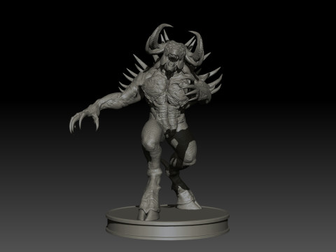 DemonBoss5 High Poly for 3d Print 3D 打印模型