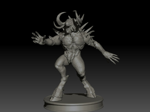 DemonBoss5 High Poly for 3d Print 3D 打印模型