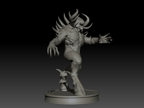 DemonBoss5 High Poly for 3d Print 3D 打印模型