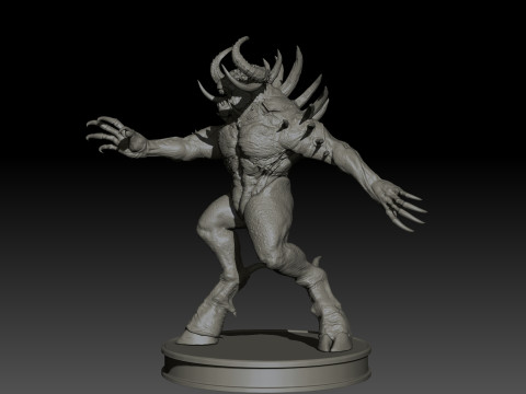 DemonBoss5 High Poly for 3d Print 3D 打印模型