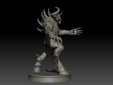 DemonBoss5 High Poly for 3d Print 3D 打印模型