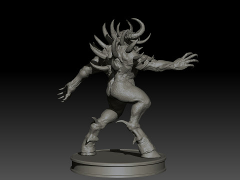 DemonBoss5 High Poly for 3d Print 3D 打印模型