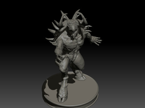 DemonBoss5 High Poly for 3d Print 3D 打印模型