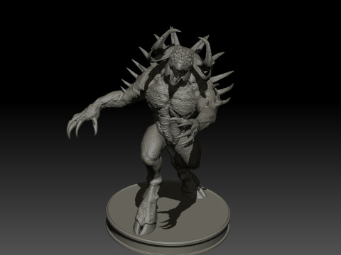 DemonBoss5 High Poly for 3d Print 3D 打印模型
