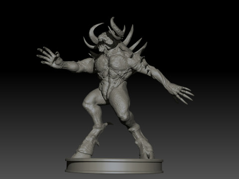 DemonBoss5 High Poly for 3d Print 3D 打印模型