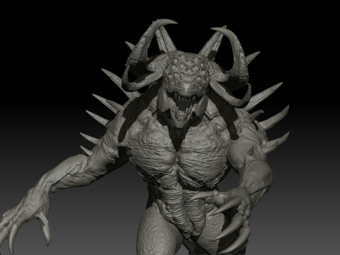 DemonBoss5 High Poly for 3d Print 3D 打印模型