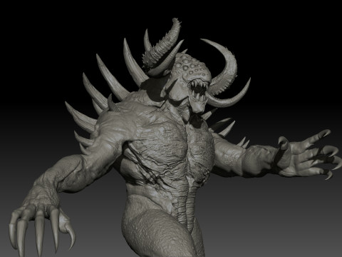 DemonBoss5 High Poly for 3d Print 3D 打印模型