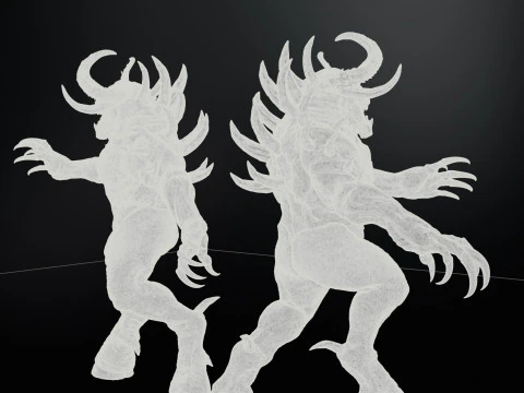 DemonBoss5 High Poly for 3d Print 3D Print Model